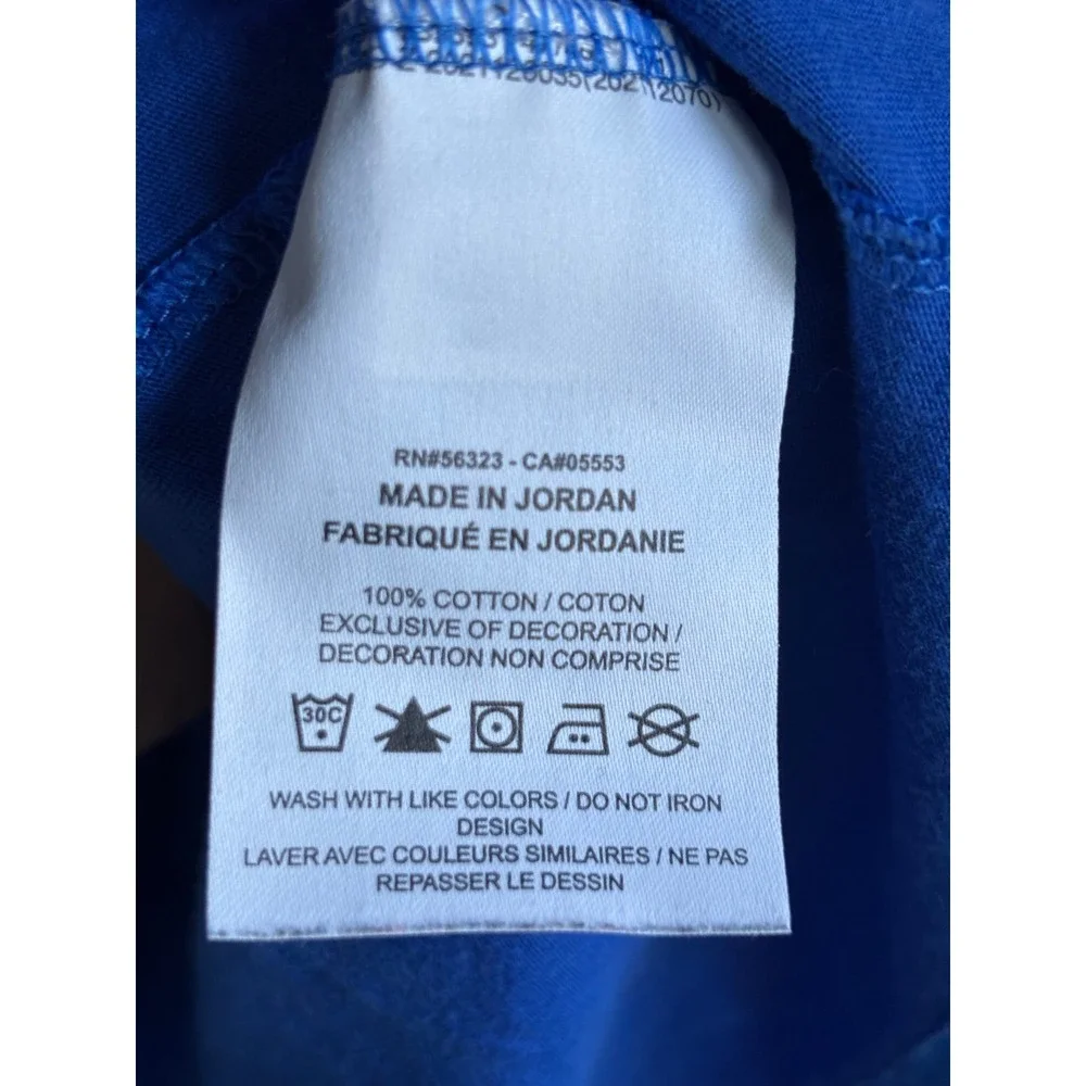 Nike Mens The Nike Tee Futura Embroidered Logo Royal Blue Cotton T-Shirt Medium